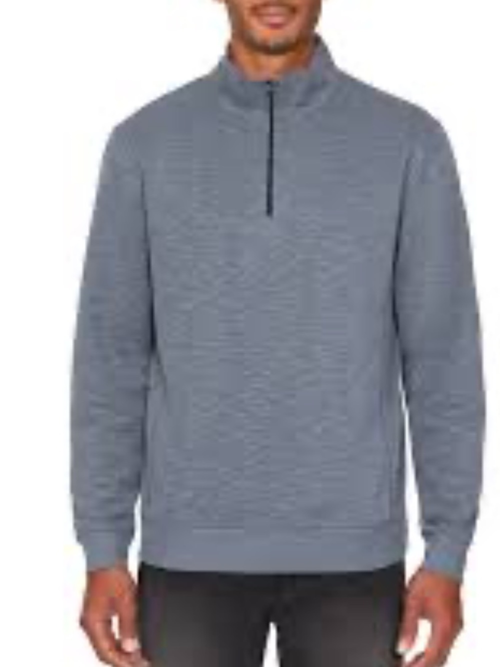Buffalo David Bitton Blue Quarter Zip Sweater